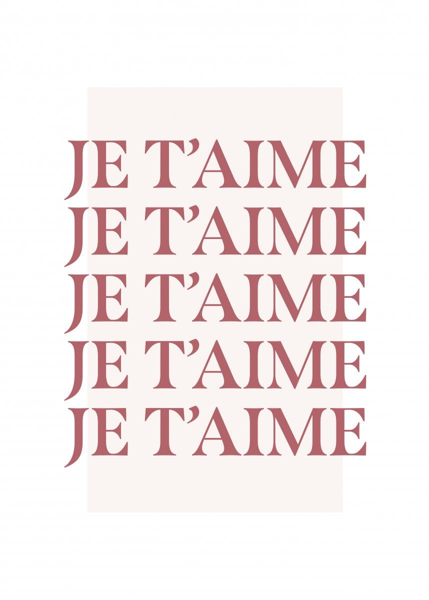 Je t’aime Poster 0