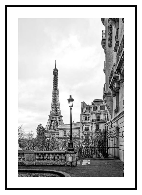 Straat in Parijs Poster (21x30 cm) - Poster Store