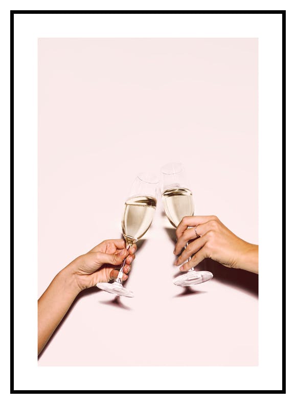 Champagne Toast Poster (21x30 cm) - Poster Store