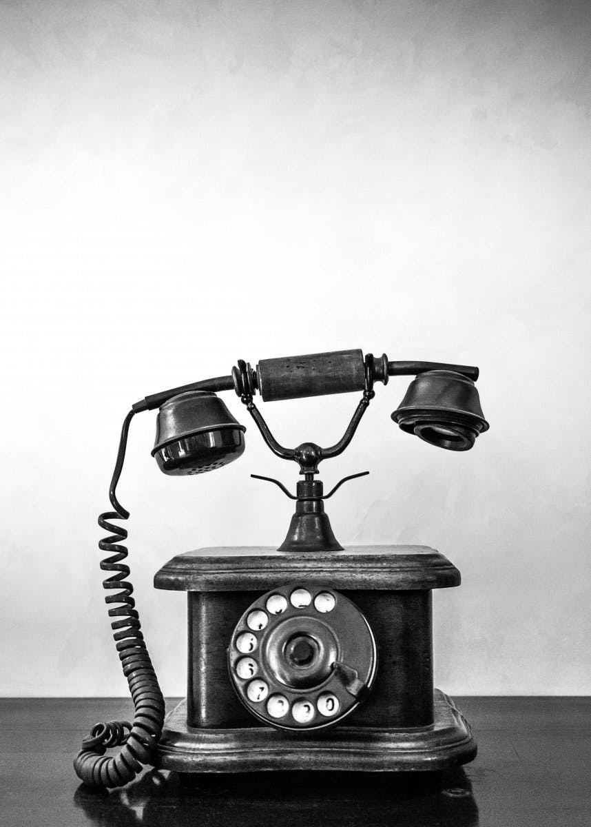 Vintage telefon Plakat 0
