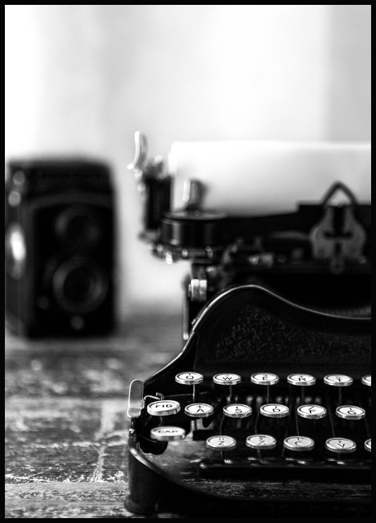 Typewriter Poster - Vintage typewriter