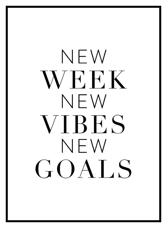 Plakat New Goals (30x40 cm) - Poster Store