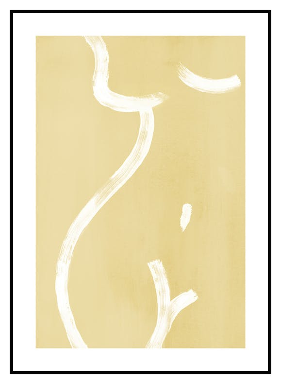 Yellow Pose No1 Poster (50x70 cm) - Poster Store