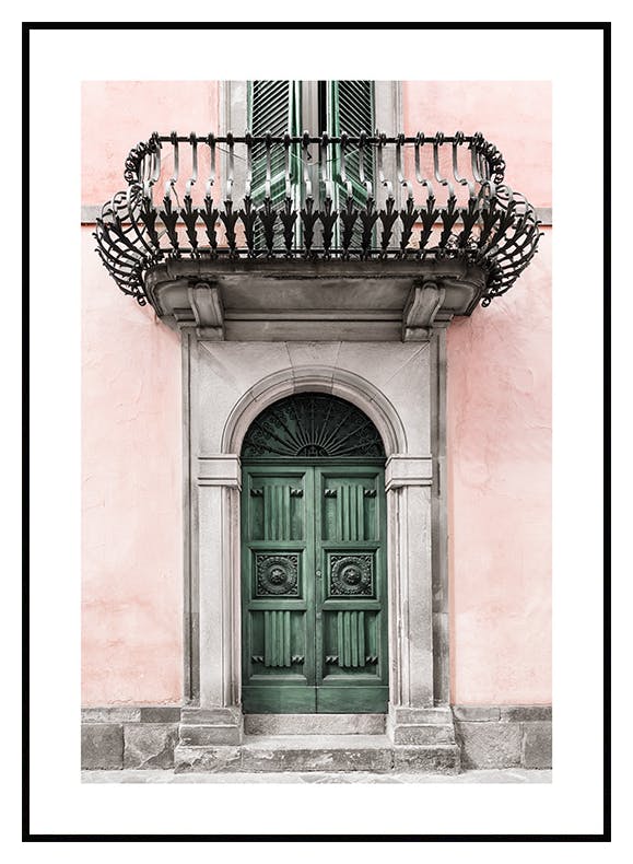 Vintage Grüne Tür Poster (50x70 cm) - Poster Store