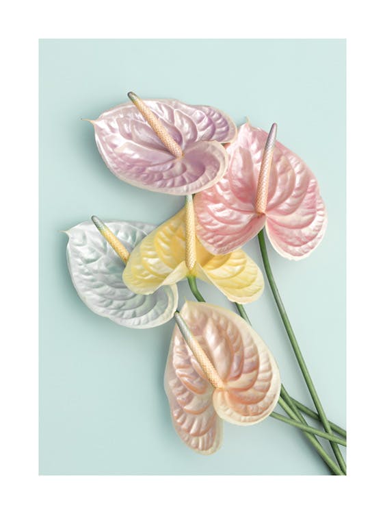Shimmery Flowers Poster 0