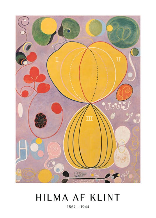 POSTER - THE TEN LARGEST, ADULTHOOD, NO. 7 BY HILMA AF KLINT 0
