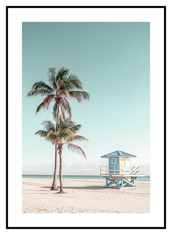 Palmenstrand Poster (30x40 cm) - Poster Store