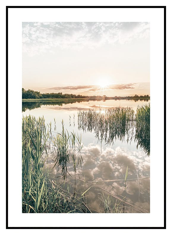 Sunset Lake Poster (30x40 cm) - Poster Store