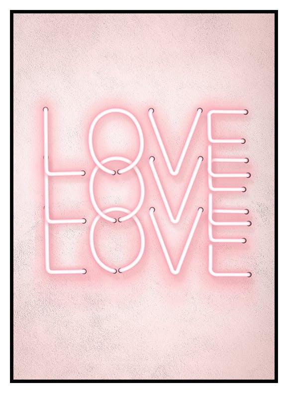 Plakat Trzy Razy Love (30x40 cm) - Poster Store