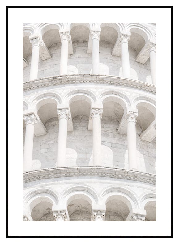 Detail šikmé věže v Pise Plakát (30x40 cm) - Poster Store