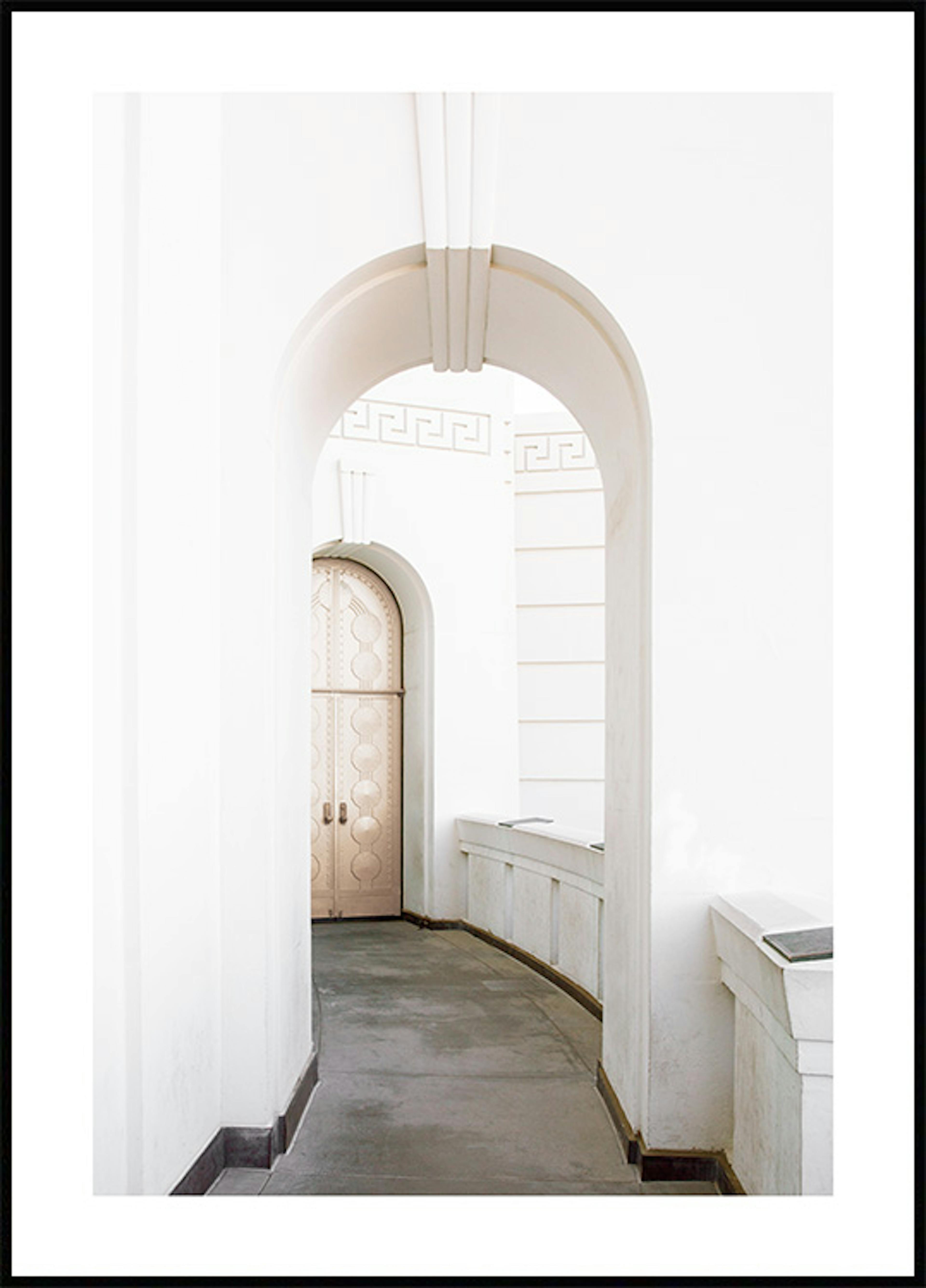 White Architecture Door Poster 0