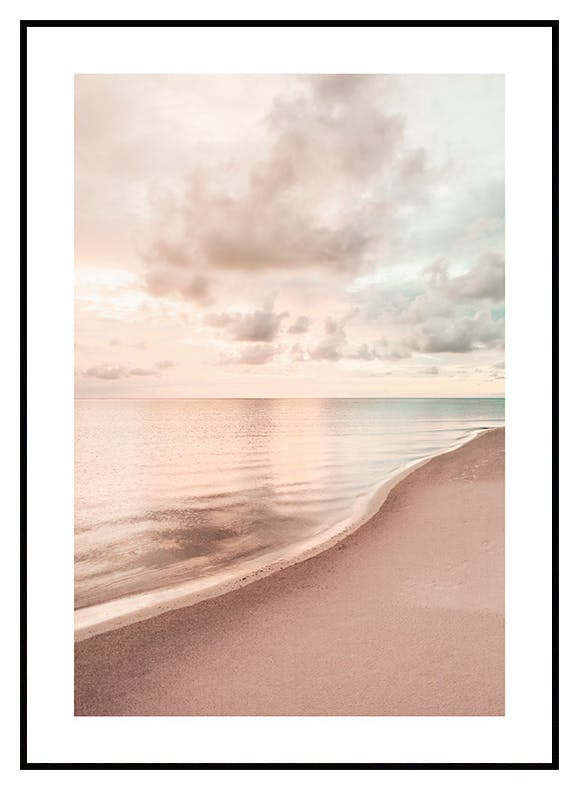 Ruhiger Strand Sonnenuntergang Poster (50x70 cm) - Poster Store