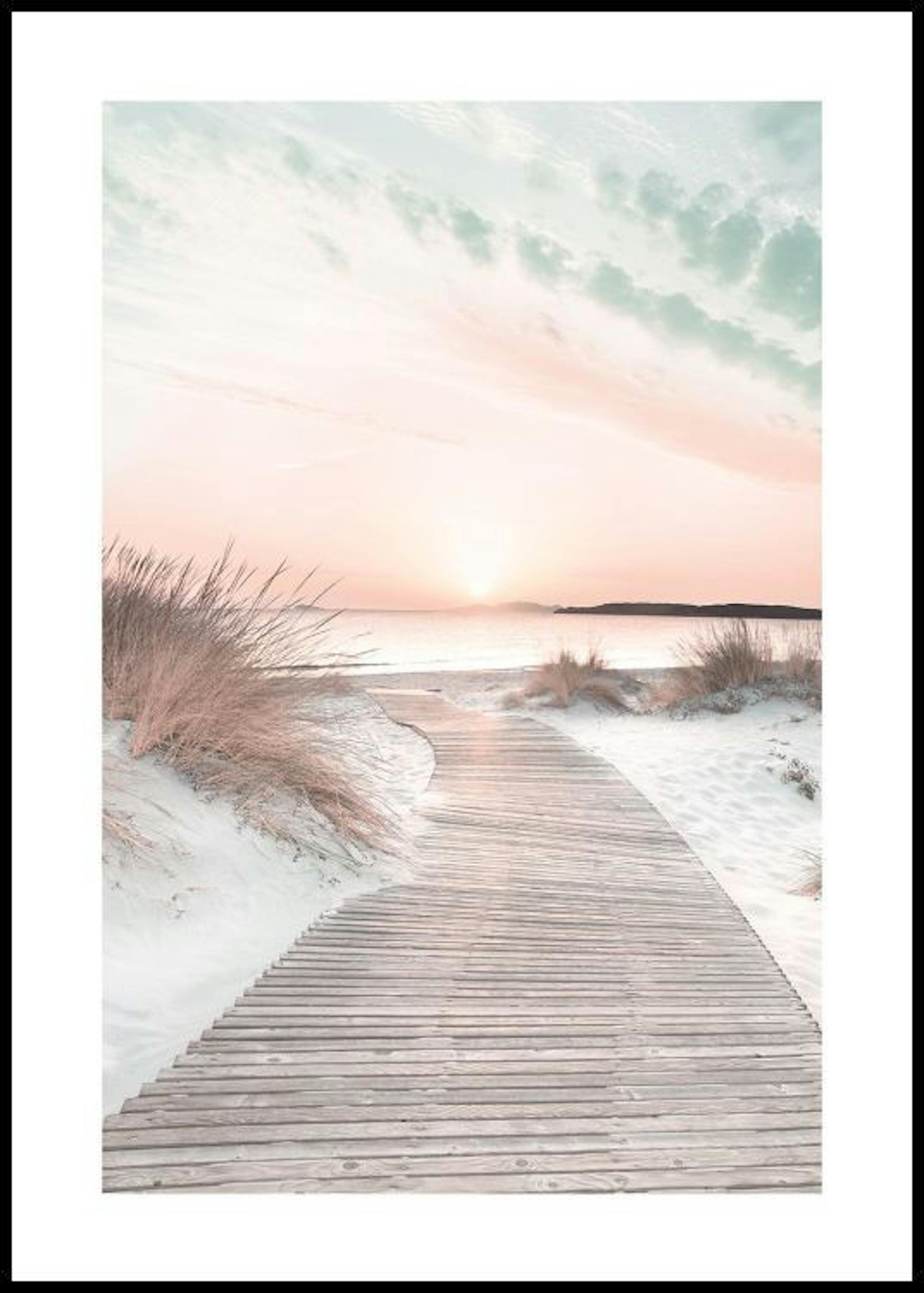 Sunset Beach Path Poster 0