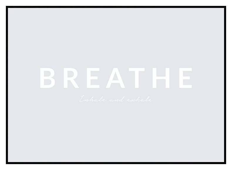 Respira: inhala y exhala Póster (21x30 cm) - Poster Store