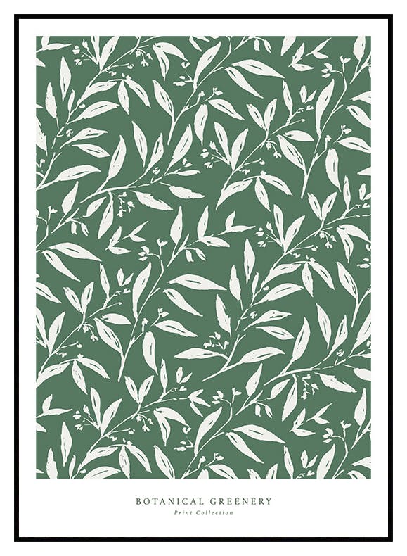 Botaniczna Zieleń No1 Plakat (30x40 cm) - Poster Store