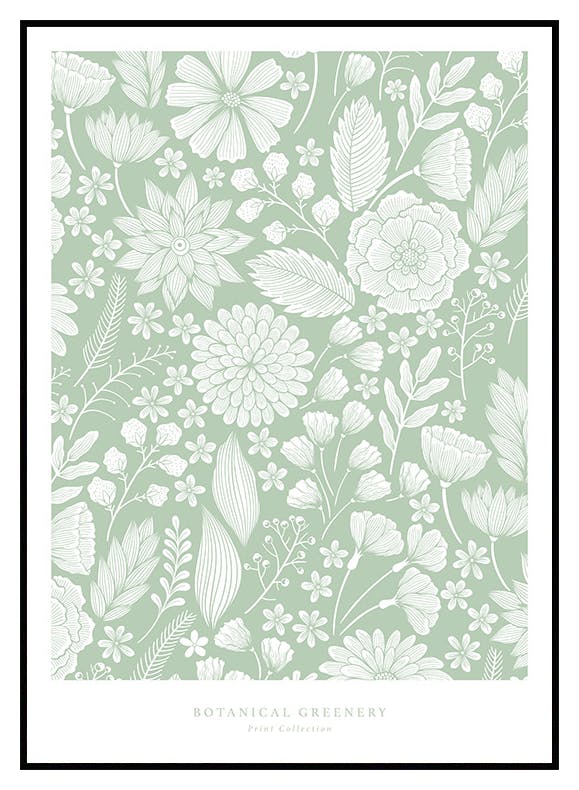 Botaniczna Zieleń No2 Plakat (30x40 cm) - Poster Store
