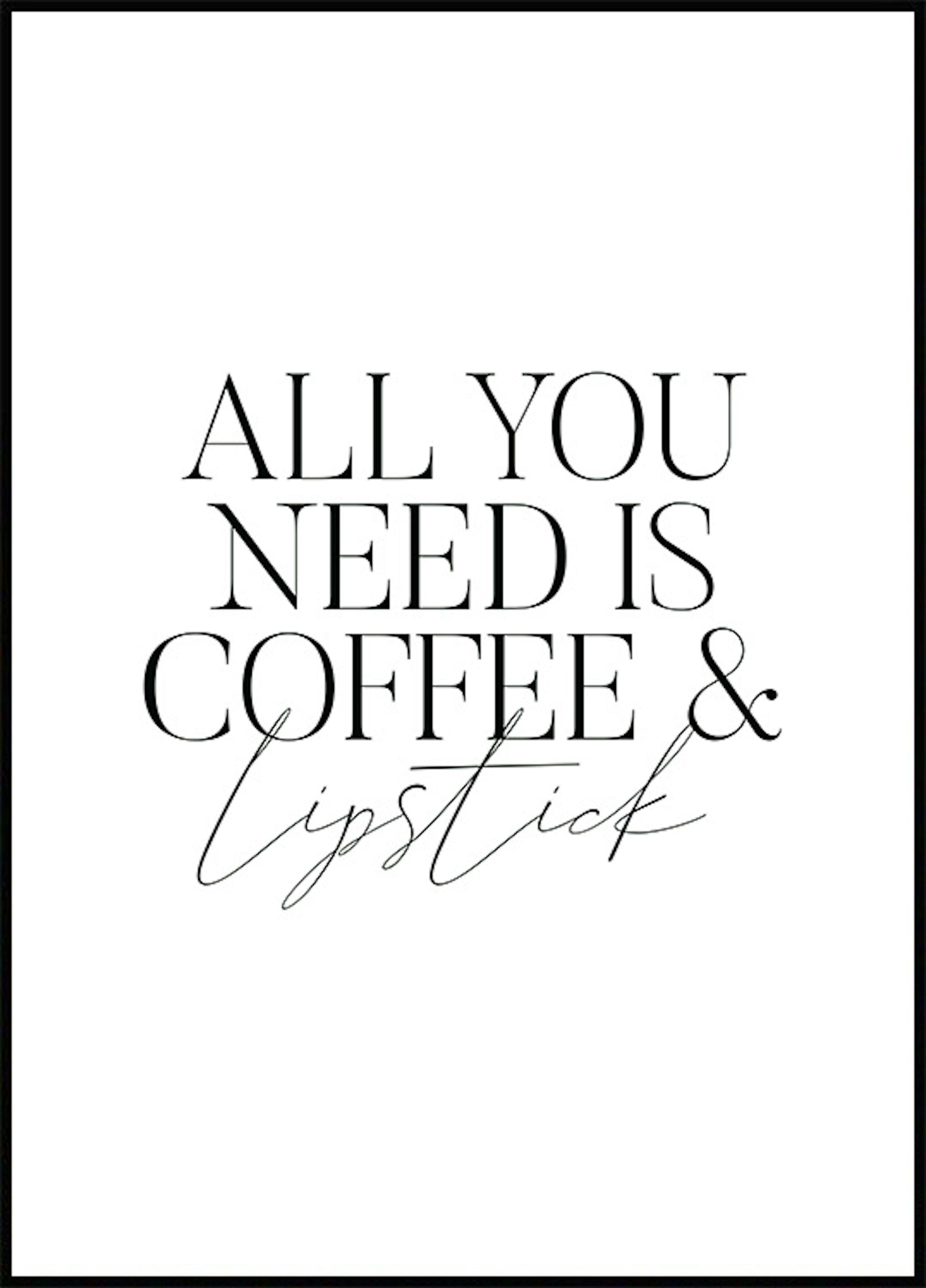 Coffee and Lipstick Poster 0