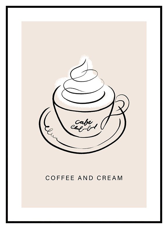 Kawa Z Kremem Plakat (21x30 cm) - Poster Store