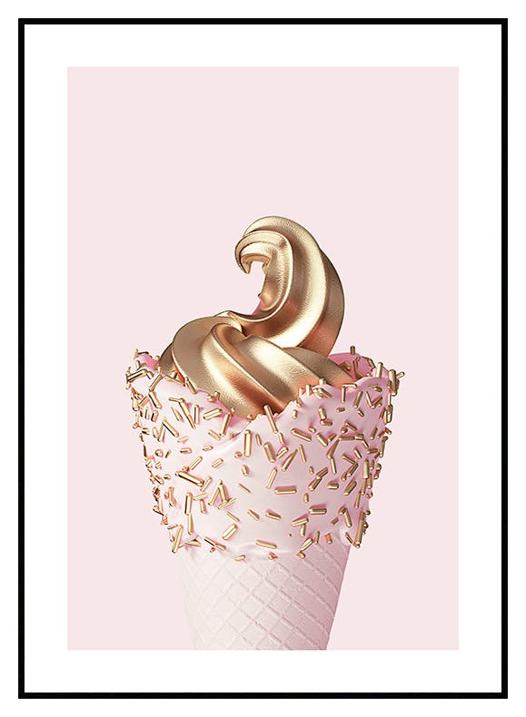 Rosa Glass Poster (50x70 cm) - Poster Store