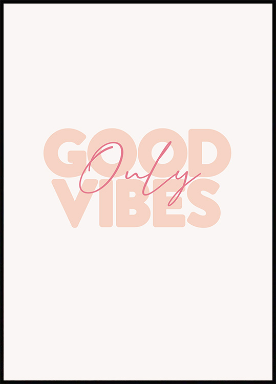 Good Vibes Typo Poster