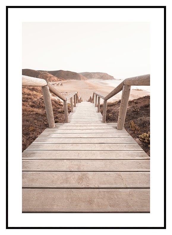 Morning Beach Jetty Poster (30x40 cm) - Poster Store