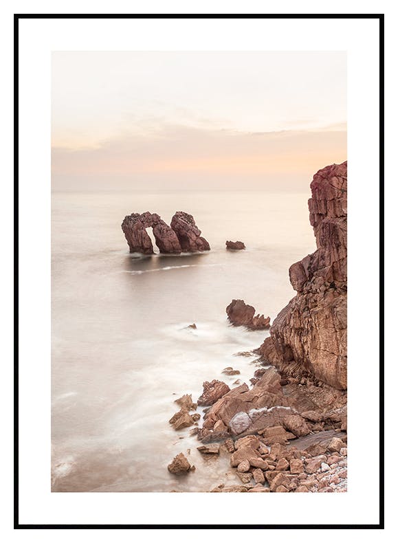 Klipper i lys daggry Plakat (50x70 cm) - Poster Store