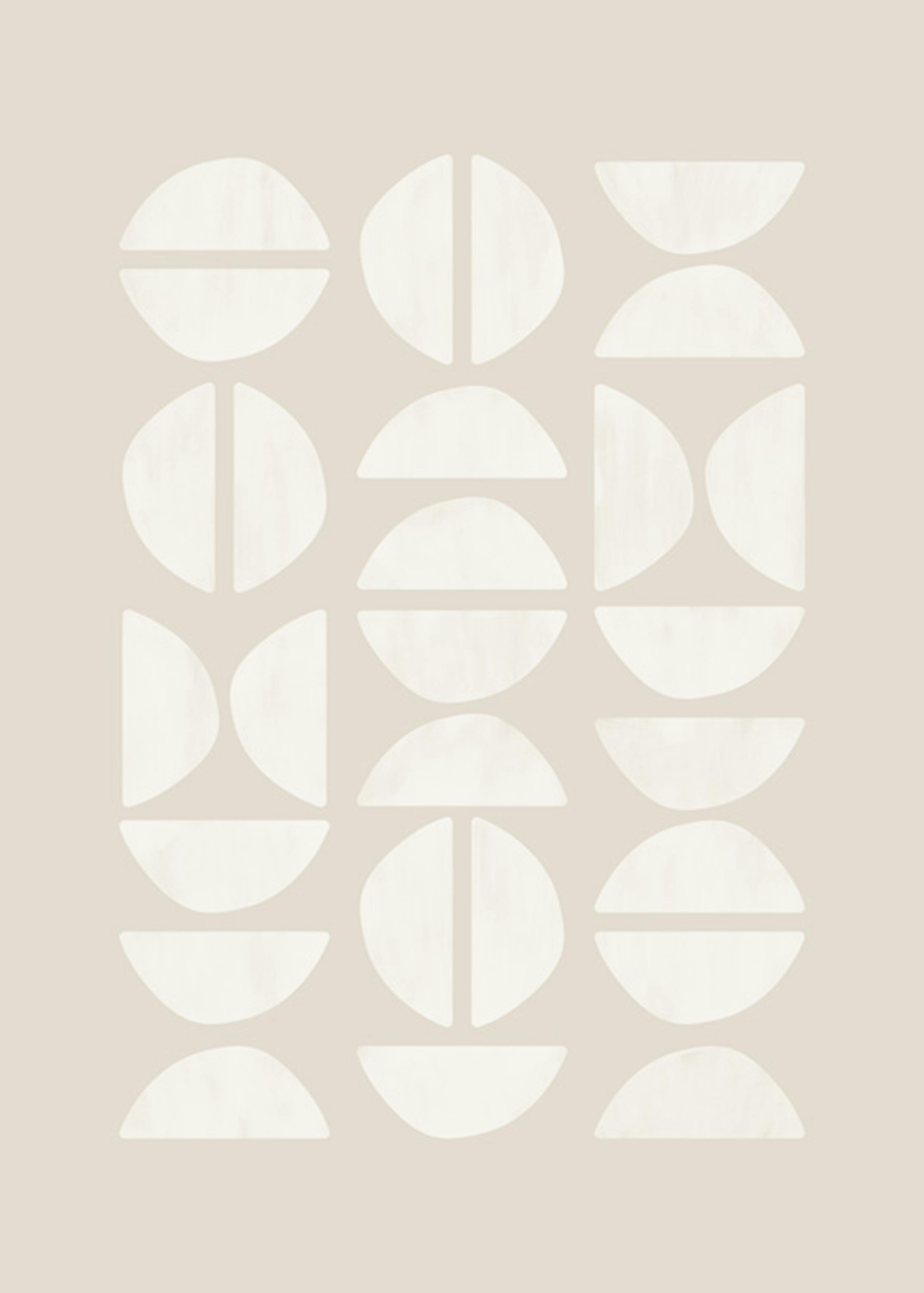 Graphic Pattern Beige Poster 0