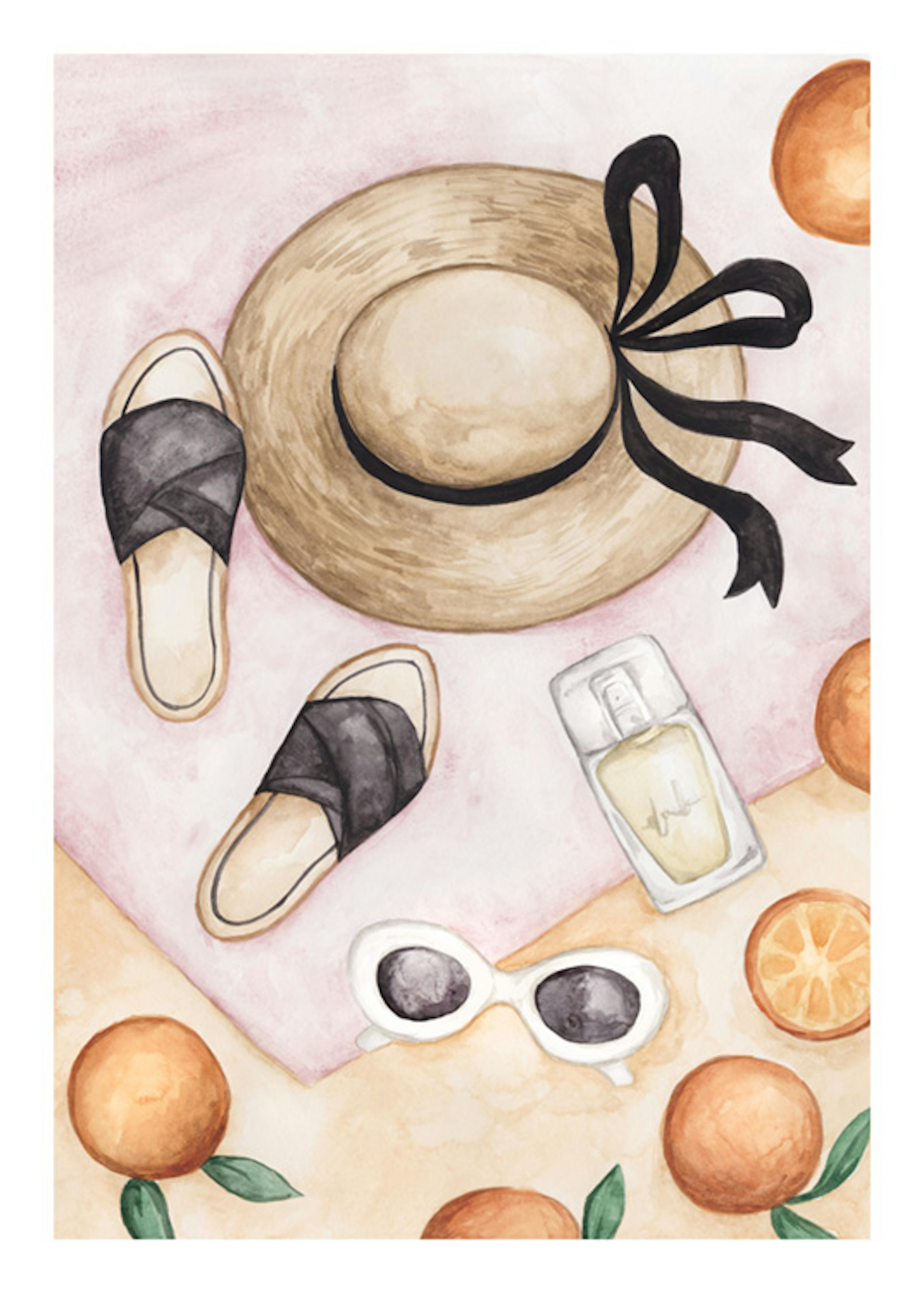 Watercolor Beach Style No2 Poster 0