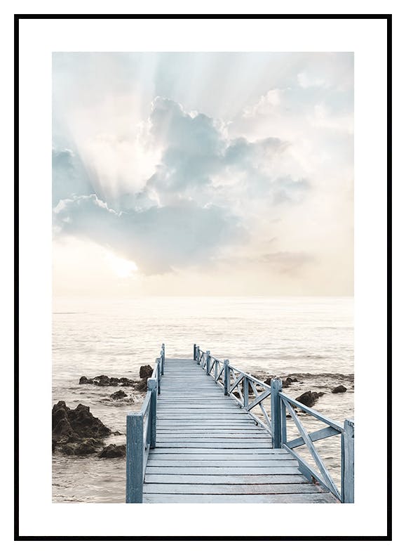 Nabrzeże O Wschodzie Słońca Plakat (30x40 cm) - Poster Store