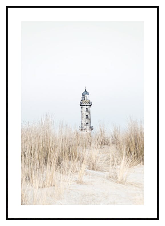 Beach Lighthouse Poster (50x70 cm) - Poster Store
