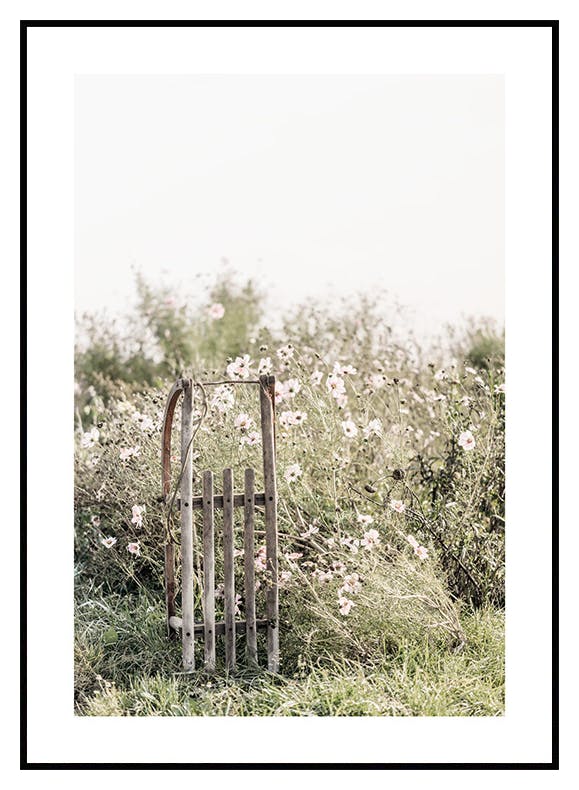 Kwiatowe Ogrodzenie Plakat (30x40 cm) - Poster Store