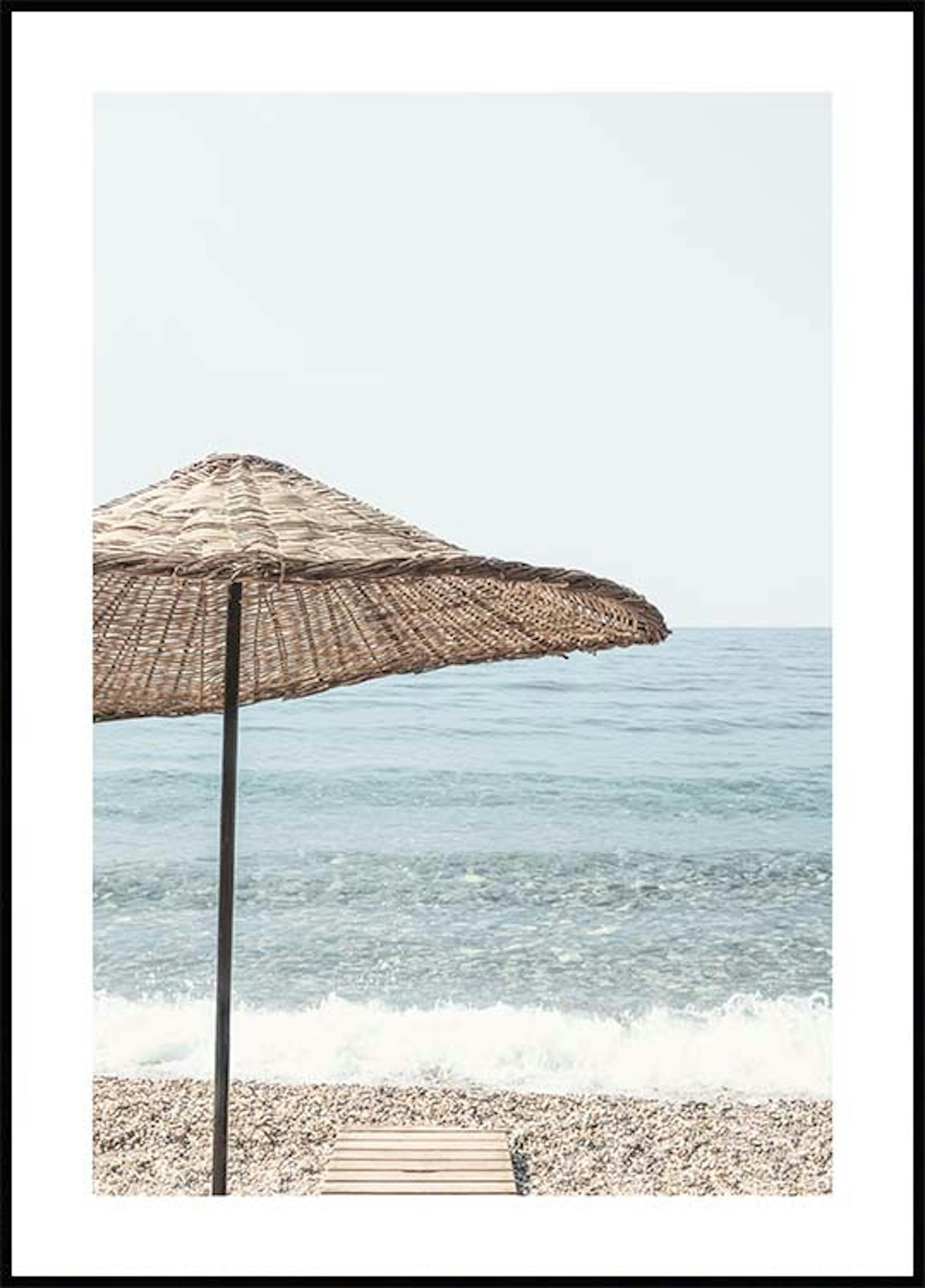 ملصق مظلة الشاطئ 0
