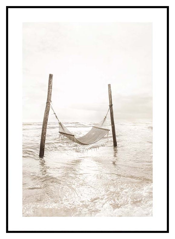 Hängmatta på Stranden Poster (30x40 cm) - Poster Store