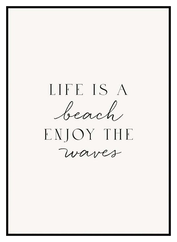 Life is a Beach Poster (21x30 cm) - Poster Store