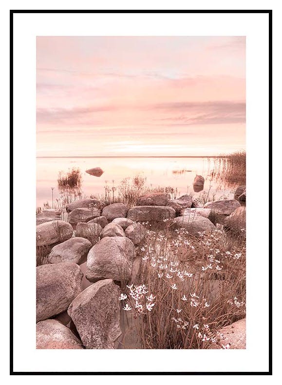 Różowy Zachód Słońca Plakat (50x70 cm) - Poster Store
