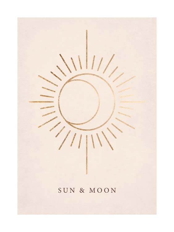 Sol & Måne plakat 0