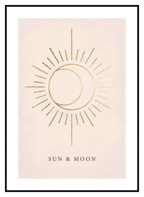 Sonne & Mond-Plakat (30x40 cm) - Poster Store