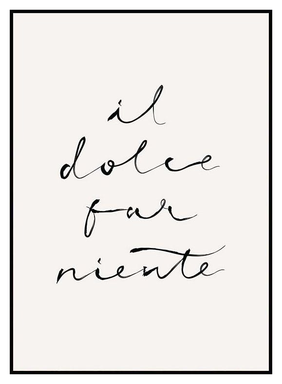 Far niente Poster (30x40 cm) - Poster Store
