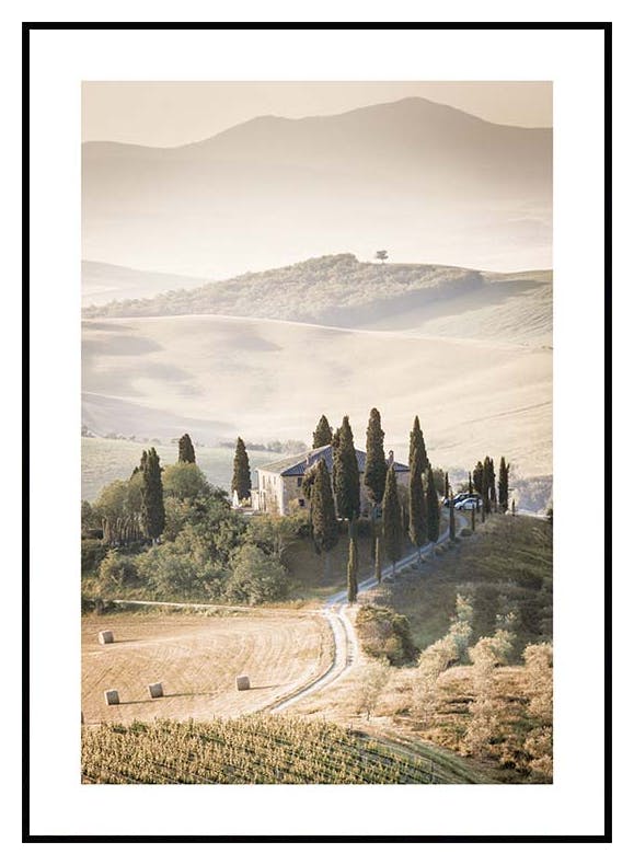 Toskana-Hügel-Landschaftsplakat (30x40 cm) - Poster Store