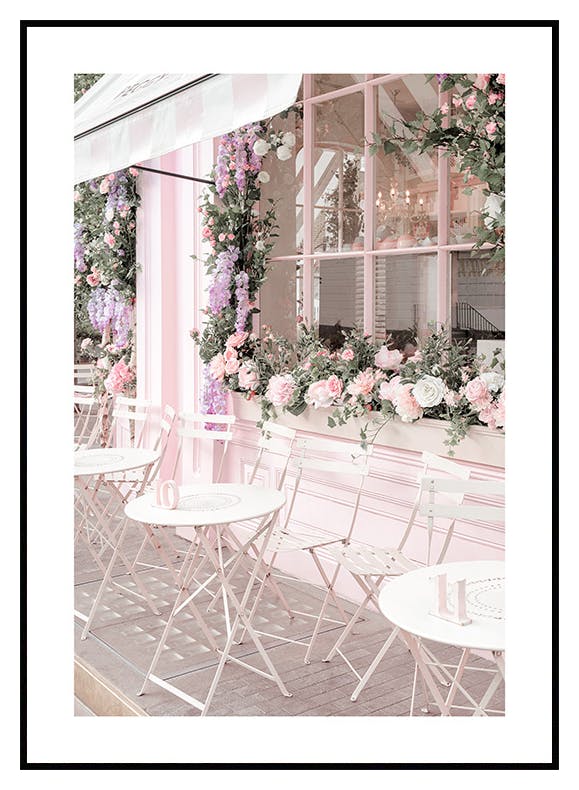 Pink Café Poster (30x40 cm) - Poster Store