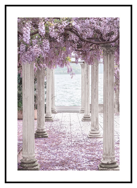 Poster 'Pilastri di glicine (30x40 cm) - Poster Store