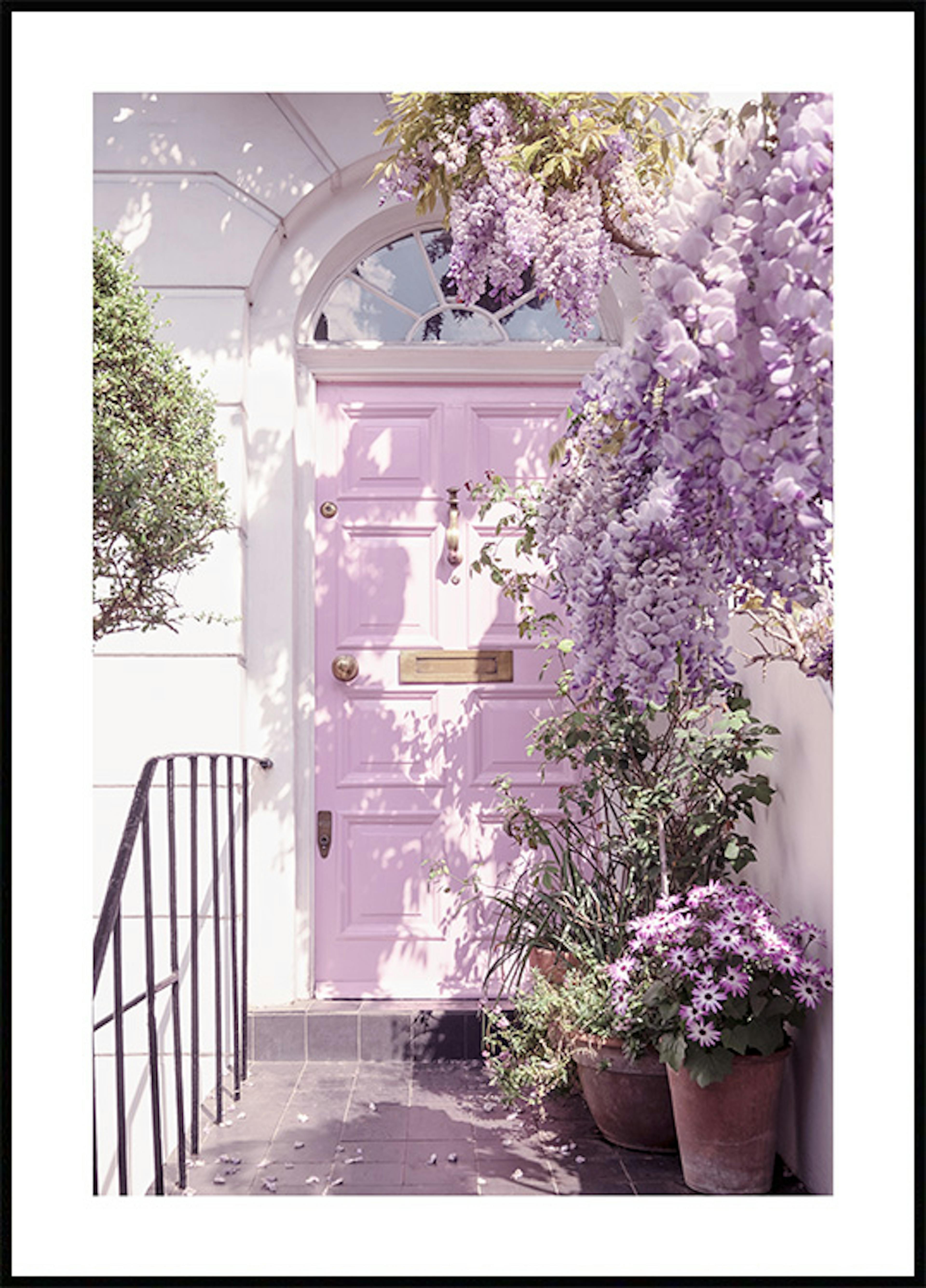 Wisteria Purple Door Poster 0