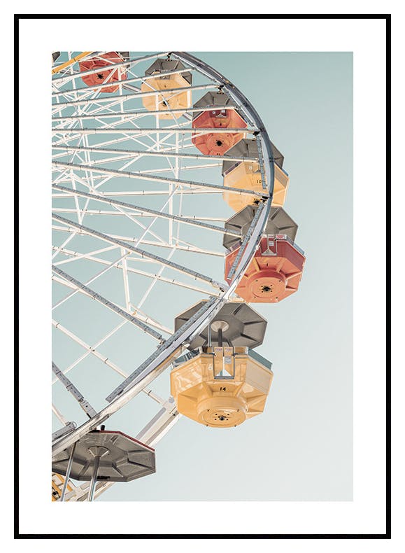 Colourful Ferris Wheel Poster (30x40 cm) - Poster Store