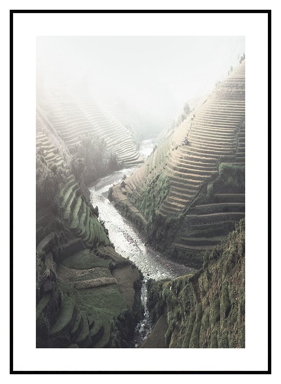 Vietnam Reisterrassen Poster (30x40 cm) - Poster Store