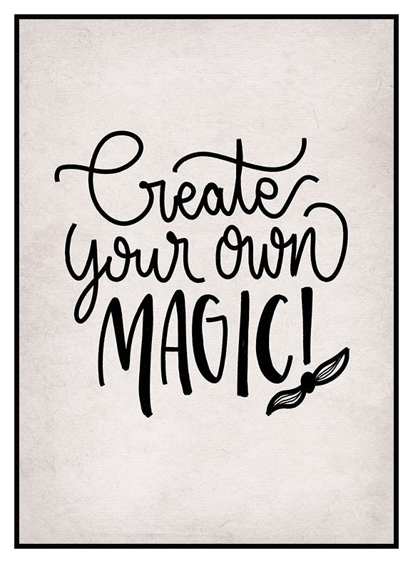 Create Your Own Magic Poster (30x40 cm) - Poster Store
