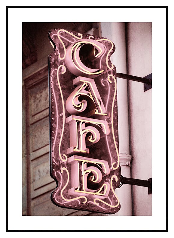 Affiche de signe de café - Poster Store