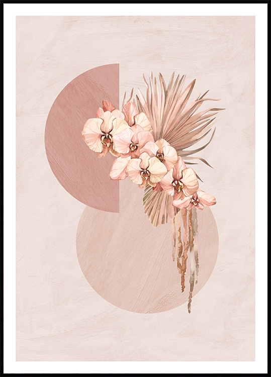 Botanische Formen und Blumen-Poster - Grafische Blume