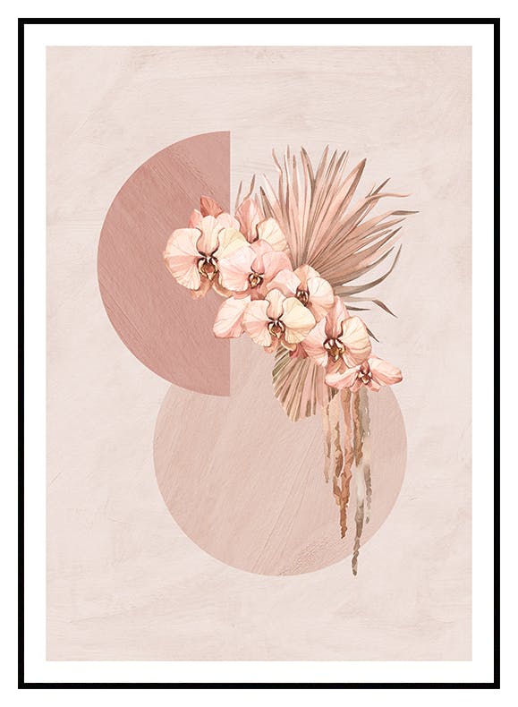 Botaniska former och blommor poster (21x30 cm) - Poster Store