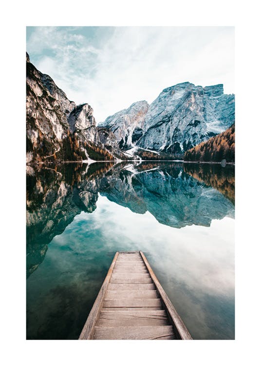 Lac paisible Braies Poster 0