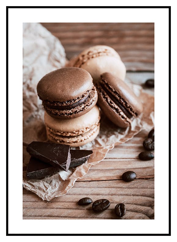 Chocolate Macarons (50x70 cm) - Poster Store
